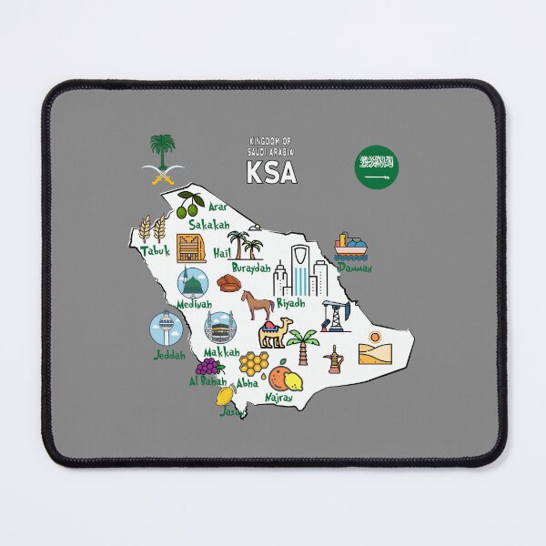 Item preview, Saudi Arabia Cities & Icons Infographic designed and sold by mashmosh.
