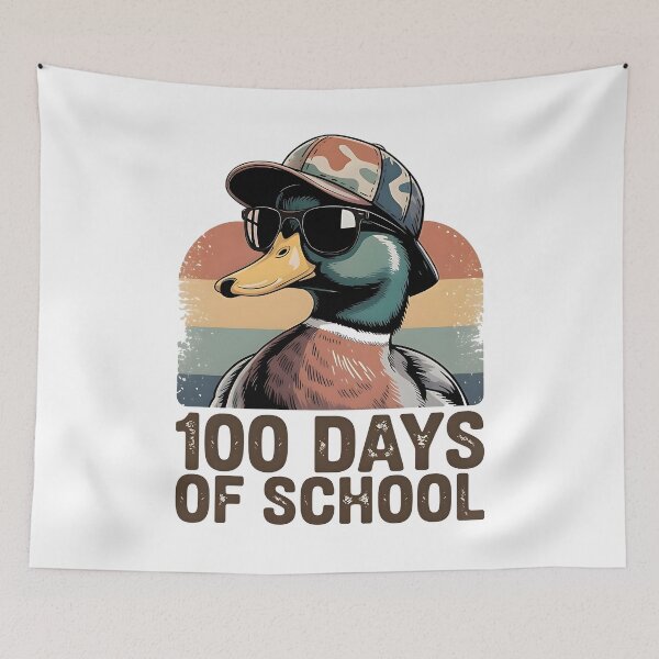 Item preview, Ducked' 100 Days of School designed and sold by Michaellan.