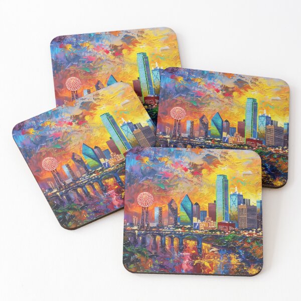Item preview, Dallas Skyline – Reunion Tower Dusk Glow designed and sold by SkylineVistas Designs.