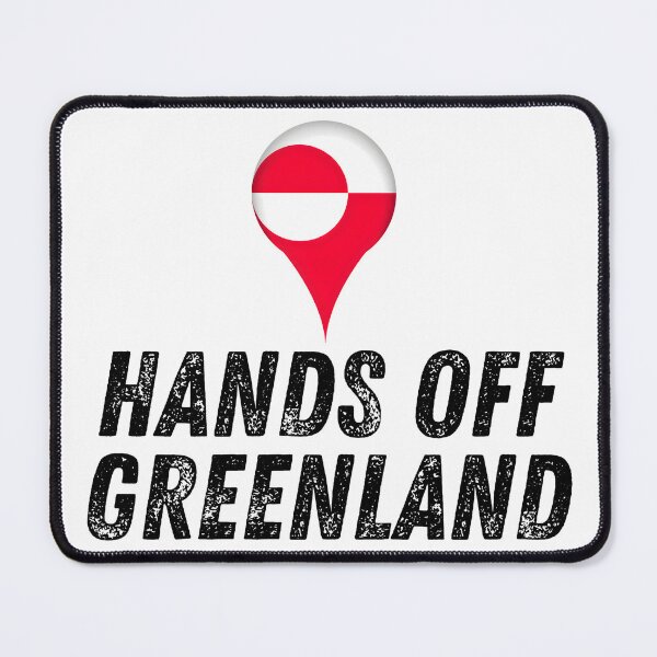 Item preview, Hands Off Greenland – Political Protest Slogan Tee designed and sold by Teetreasure2.