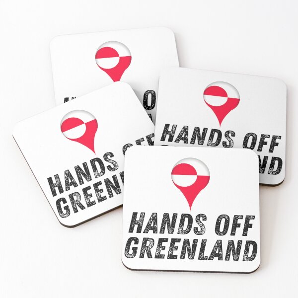 Item preview, Hands Off Greenland – Political Protest Slogan Tee designed and sold by Teetreasure2.