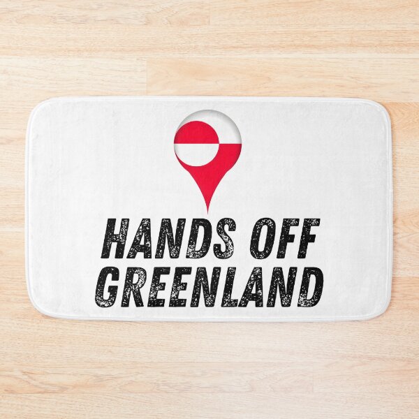 Item preview, Hands Off Greenland – Political Protest Slogan Tee designed and sold by Teetreasure2.