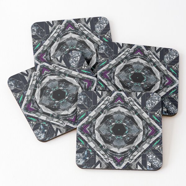 Item preview, Hexagonal Void Descent: Geometric Shards designed and sold by mxztar.