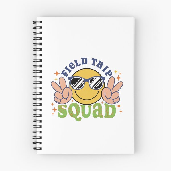 Item preview, Retro Field Trip Vibes — Cute Smiley Face Peace Sign Typography designed and sold by Colorful-Garden.