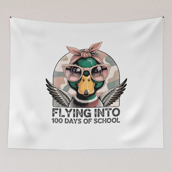Item preview, Ducked' 100 Days of School designed and sold by Michaellan.