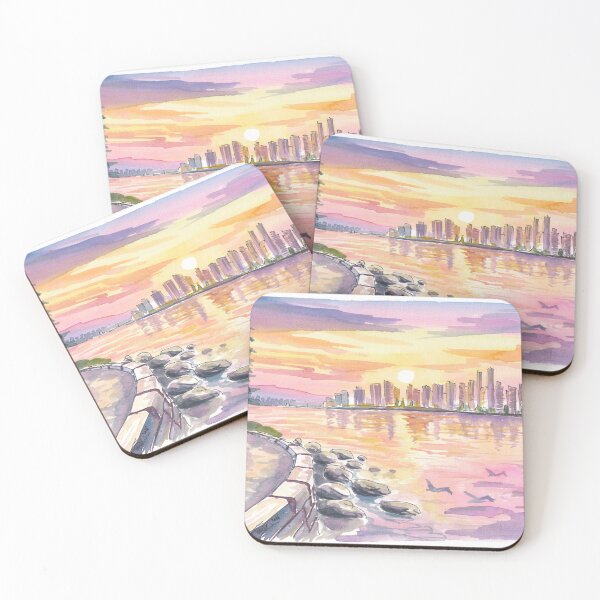 Item preview, Vancouver Skyline Beneath Coastal Mountain Light designed and sold by artshop77.