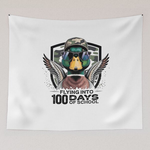 Item preview, Ducked' 100 Days of School designed and sold by Michaellan.