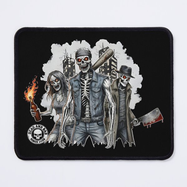 Item preview, DEAD AND BAD SQUAD | Post-Apocalyptic Skeleton Crew | Urban Zombie Street Art Graphic designed and sold by SergioMiklos.