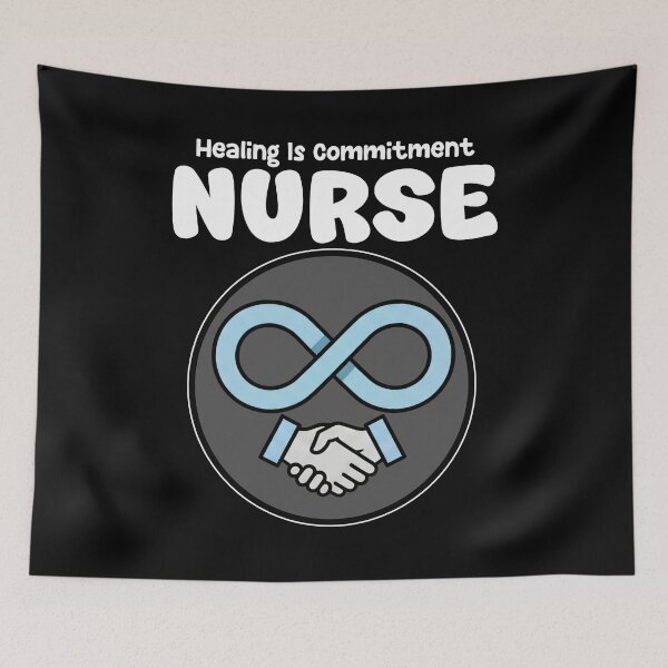 Item preview, NURSE - HEALING IS COMMITMENT designed and sold by KEF Custom.