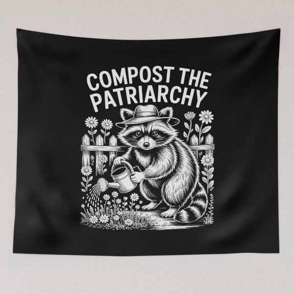 Item preview, Funny Raccoon  feminist farmer support designed and sold by lilensgavadur.