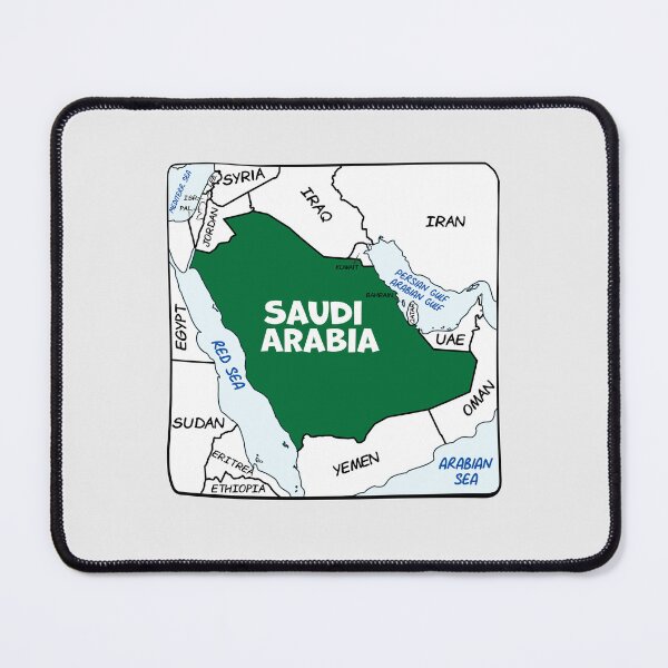 Item preview, Saudi Arabia Map - Minimalist Kingdom Green Design designed and sold by mashmosh.