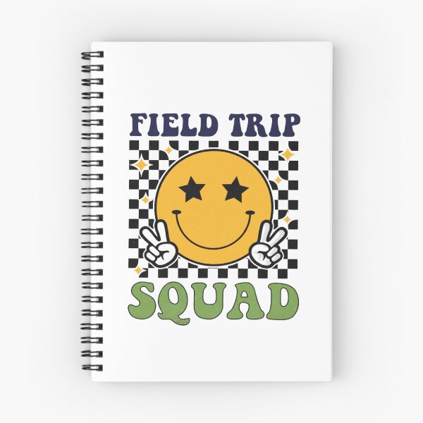 Item preview, Retro Field Trip Vibes — Cute Smiley Face Peace Sign Typography designed and sold by Colorful-Garden.