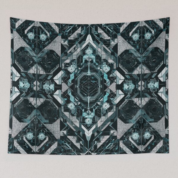 Item preview, Octagonal Core Matrix: Cyan Radiance designed and sold by mxztar.