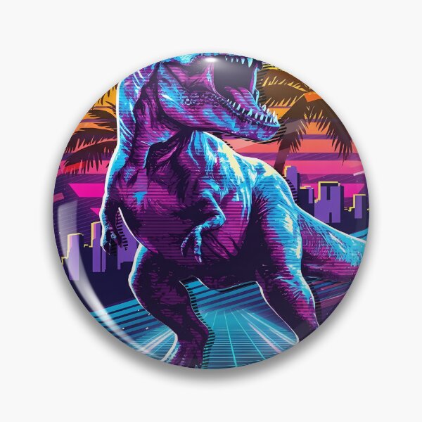 Artikelvorschau, Retro Rex Dinosaurier Neonkunst entworfen und verkauft von CandyCaneKennie.