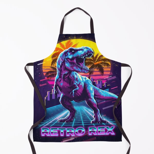 Item preview, Retro Rex Dinosaur Neon Art designed and sold by CandyCaneKennie.