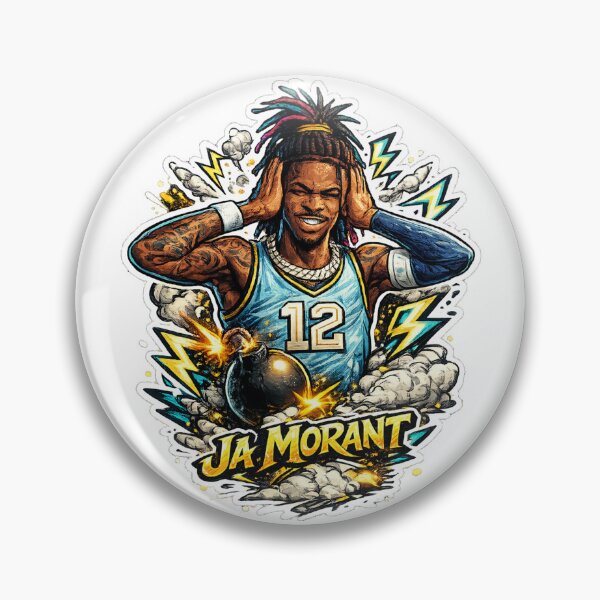 Item preview, Ja Morant "Boom" Celebration Street Art designed and sold by DanieleDiSanto.