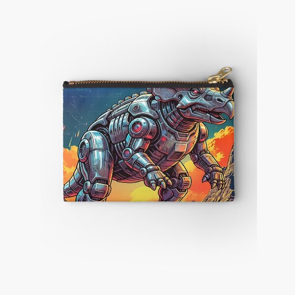 Item preview, Retro Saurian Robot Dinosaur Illustration designed and sold by CandyCaneKennie.