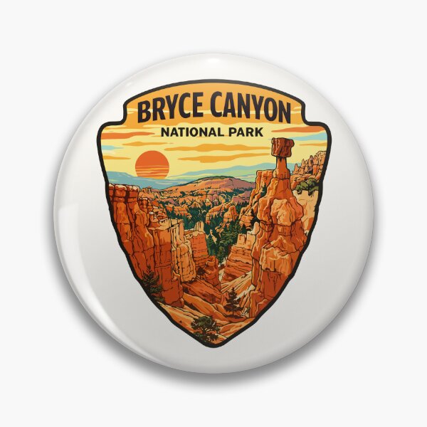 Item preview, Bryce Canyon National Park Utah Retro Badge designed and sold by Gideon Emmerich.