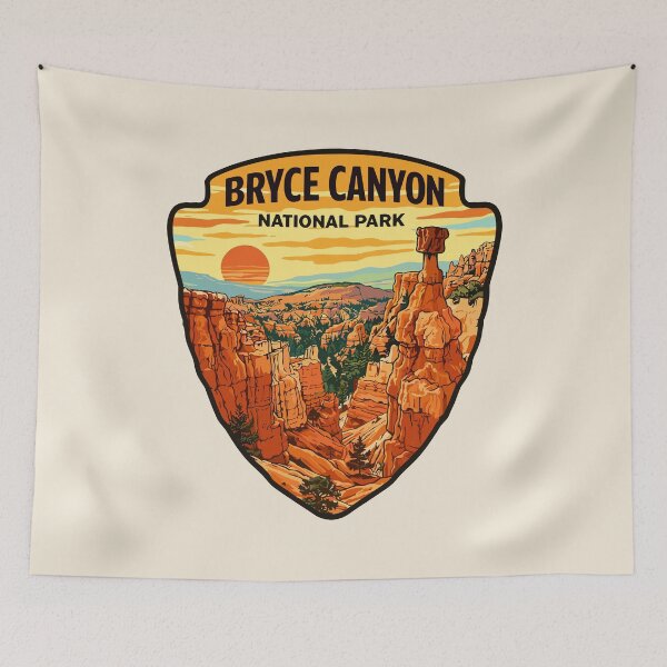 Item preview, Bryce Canyon National Park Utah Retro Badge designed and sold by Gideon Emmerich.