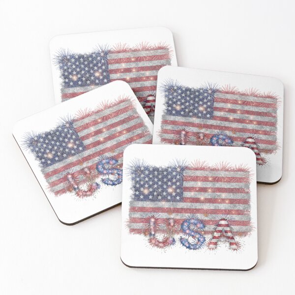 Item preview, 1776 USA Fireworks American Flag Patriotic Independence Day Design designed and sold by BreezifyDesignStudio.