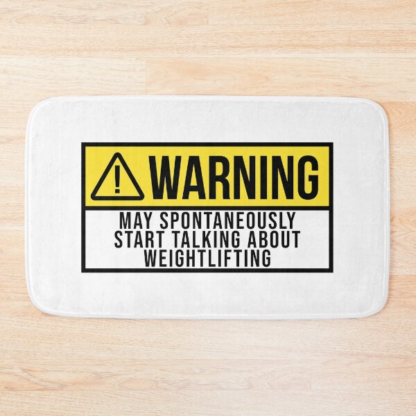 Item preview, Weightlifting Warning designed and sold by XCIV.