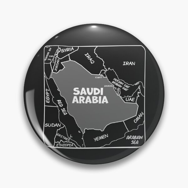 Item preview, Saudi Arabia & Middle East Map - Modern Minimalist Slate Style designed and sold by mashmosh.