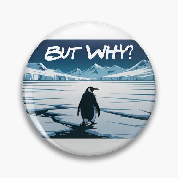 Item preview, But Why? Penguin designed and sold by NicolasGlowArt.
