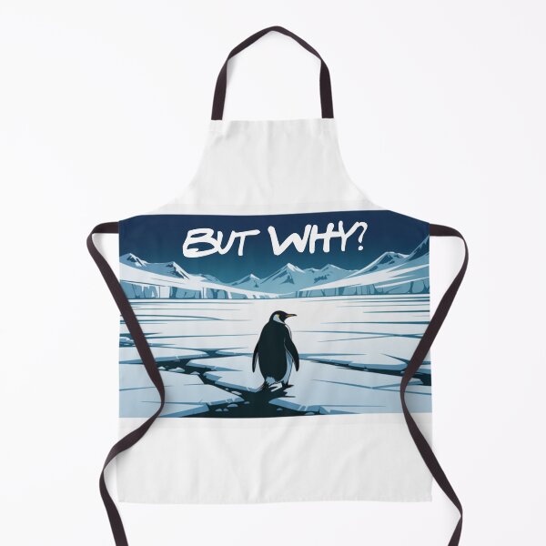 Item preview, But Why? Penguin designed and sold by NicolasGlowArt.