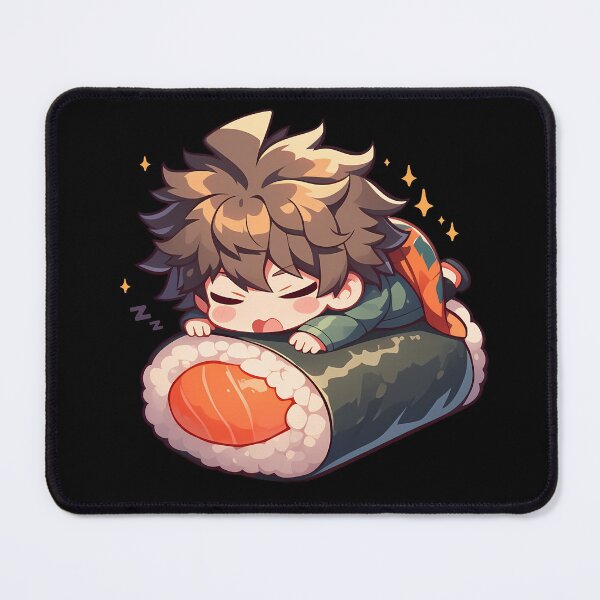Item preview, Rantaro Amami Danganronpa Chibi Sushi Kawaii Anime Character Cute Salmon Roll designed and sold by CarlosBender.