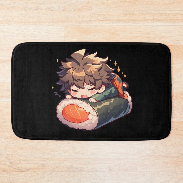 Item preview, Rantaro Amami Danganronpa Chibi Sushi Kawaii Anime Character Cute Salmon Roll designed and sold by CarlosBender.