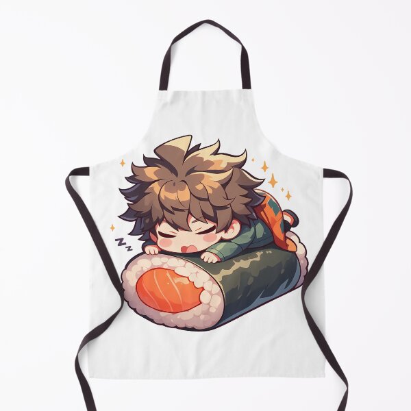 Item preview, Rantaro Amami Danganronpa Chibi Sushi Kawaii Anime Character Cute Salmon Roll designed and sold by CarlosBender.