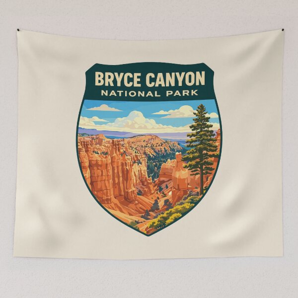 Item preview, Bryce Canyon National Park Utah Retro Badge designed and sold by Gideon Emmerich.
