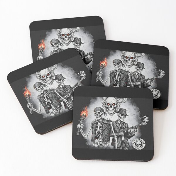 Item preview, DEAD AND BAD ENFORCERS | Skeletal Mobster and Biker Art | Grungy Post-Apocalyptic Gang Graphic designed and sold by SergioMiklos.