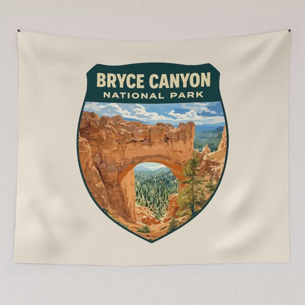 Item preview, Bryce Canyon National Park Utah Retro Badge designed and sold by Gideon Emmerich.