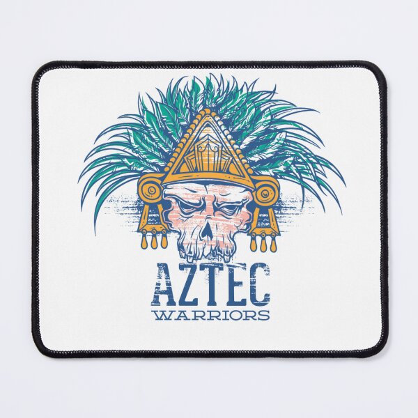 Item preview, Aztec Warriors – Tribal Skull Illustration designed and sold by SPREADito.