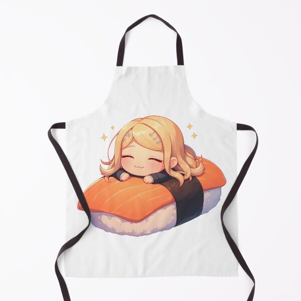 Item preview, Kaede Akamatsu Danganronpa Chibi Sushi Kawaii Anime Girl Adorable Roll designed and sold by CarlosBender.