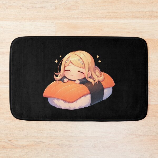 Item preview, Kaede Akamatsu Danganronpa Chibi Sushi Kawaii Anime Girl Adorable Roll designed and sold by CarlosBender.