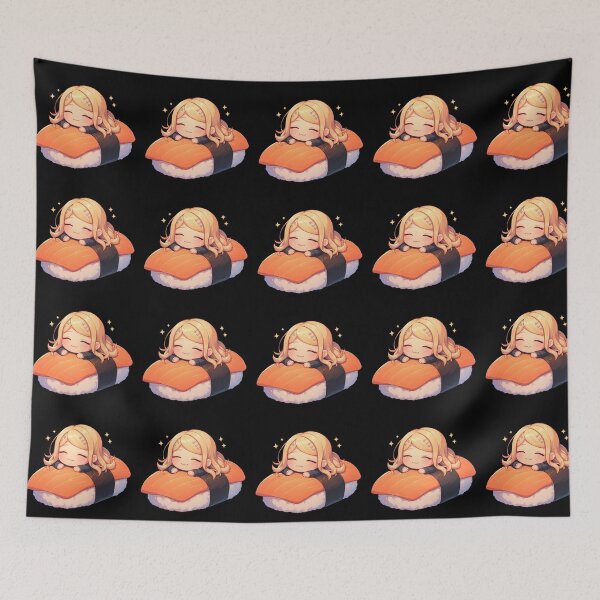 Item preview, Kaede Akamatsu Danganronpa Chibi Sushi Kawaii Anime Girl Adorable Roll designed and sold by CarlosBender.