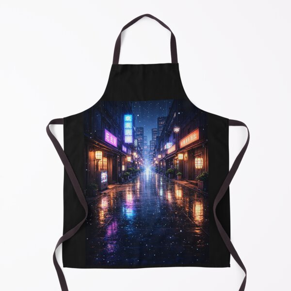 Item preview, Neon glow in a rainy alley designed and sold by stylekotoshop.