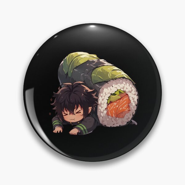 Item preview, Hyakuya Yuuichirou Seraph Of The End Chibi Sushi Kawaii Anime Boy designed and sold by CarlosBender.