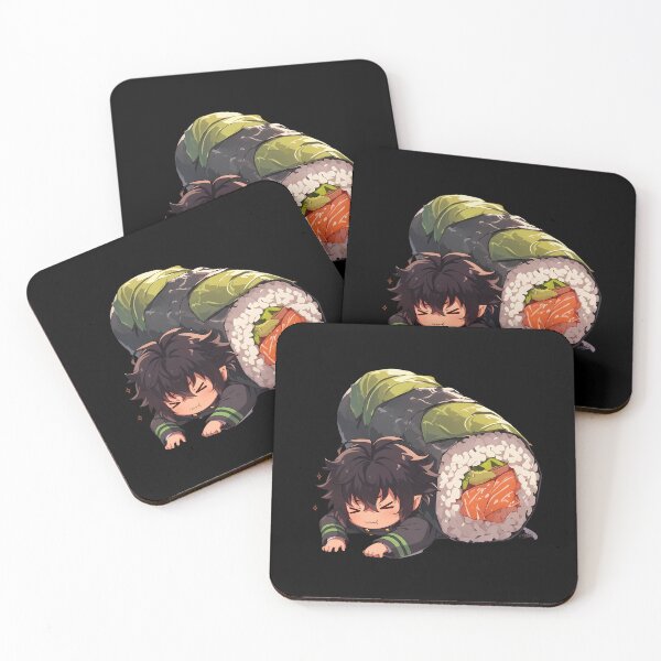 Item preview, Hyakuya Yuuichirou Seraph Of The End Chibi Sushi Kawaii Anime Boy designed and sold by CarlosBender.