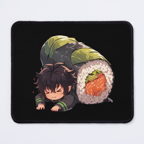 Item preview, Hyakuya Yuuichirou Seraph Of The End Chibi Sushi Kawaii Anime Boy designed and sold by CarlosBender.