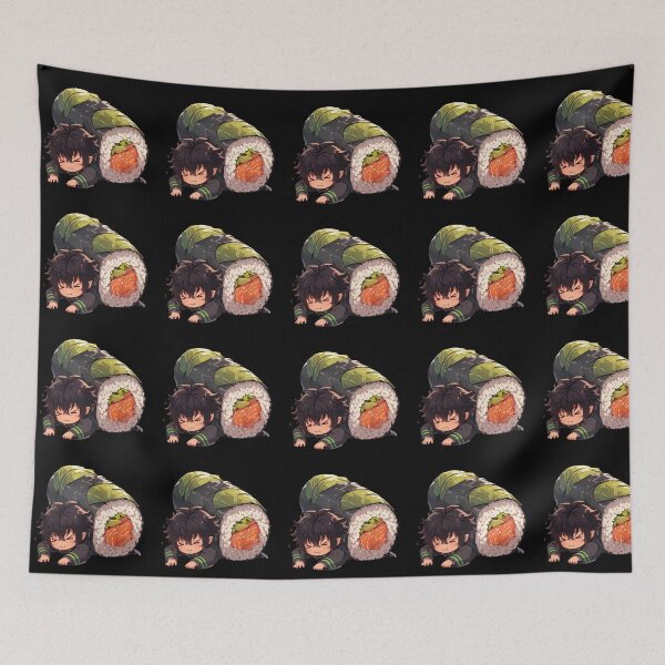 Item preview, Hyakuya Yuuichirou Seraph Of The End Chibi Sushi Kawaii Anime Boy designed and sold by CarlosBender.