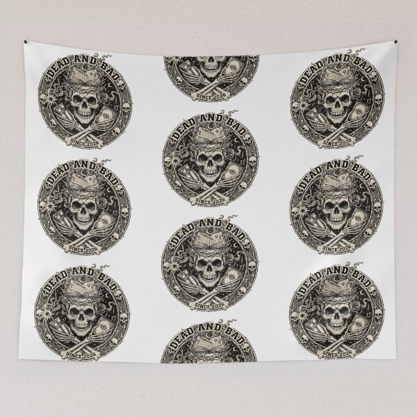 Item preview, DEAD AND BAD OCCULT SKULL | Dark Grimoire & Dynamite Graphic | Vintage Gothic Alchemy Art designed and sold by SergioMiklos.