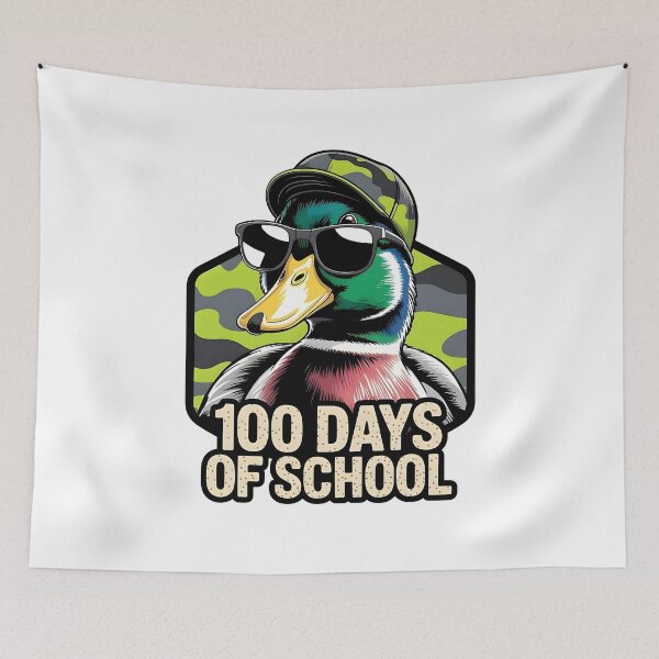 Item preview, Ducked' 100 Days of School designed and sold by Walterprice.