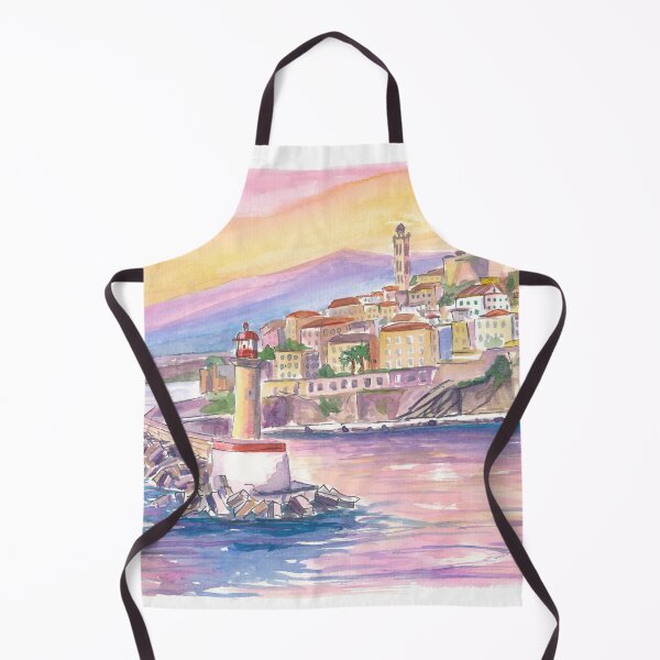 Item preview, The Port of Bastia Corsica with Lighthouse and Maritime Perspectives designed and sold by artshop77.