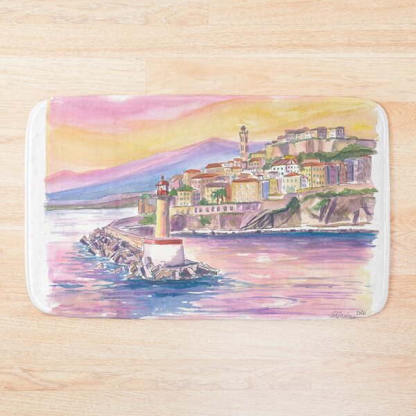 Item preview, The Port of Bastia Corsica with Lighthouse and Maritime Perspectives designed and sold by artshop77.
