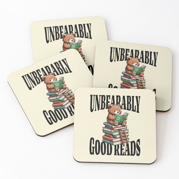 Item preview, Unbearably Good Reads Funny Bookworm designed and sold by Sachie's Studio.