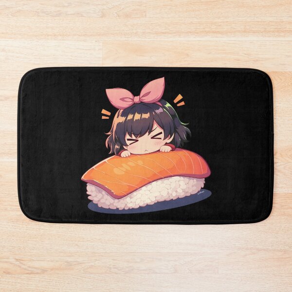 Item preview, Suruga Kanbaru Funny Sushi Chibi Kawaii Bakemonogatari Anime Girl designed and sold by CarlosBender.