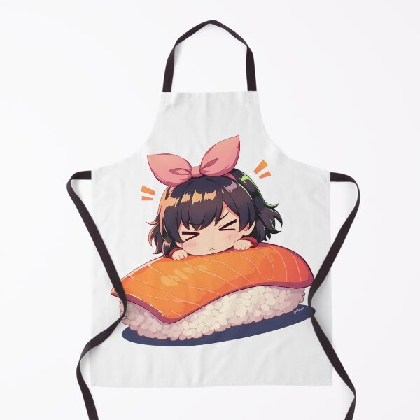 Item preview, Suruga Kanbaru Funny Sushi Chibi Kawaii Bakemonogatari Anime Girl designed and sold by CarlosBender.